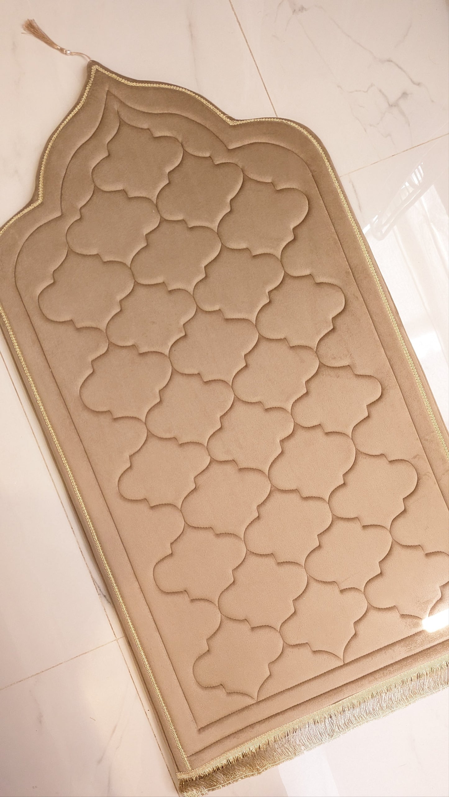 Ibaadah Sejjadah - Premium Velvet High Density Foam Prayer Mat