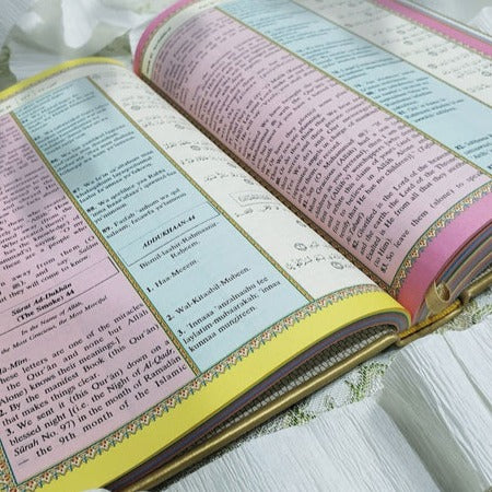 The Noble Qur'an - Translation and Transliteration/Beige
