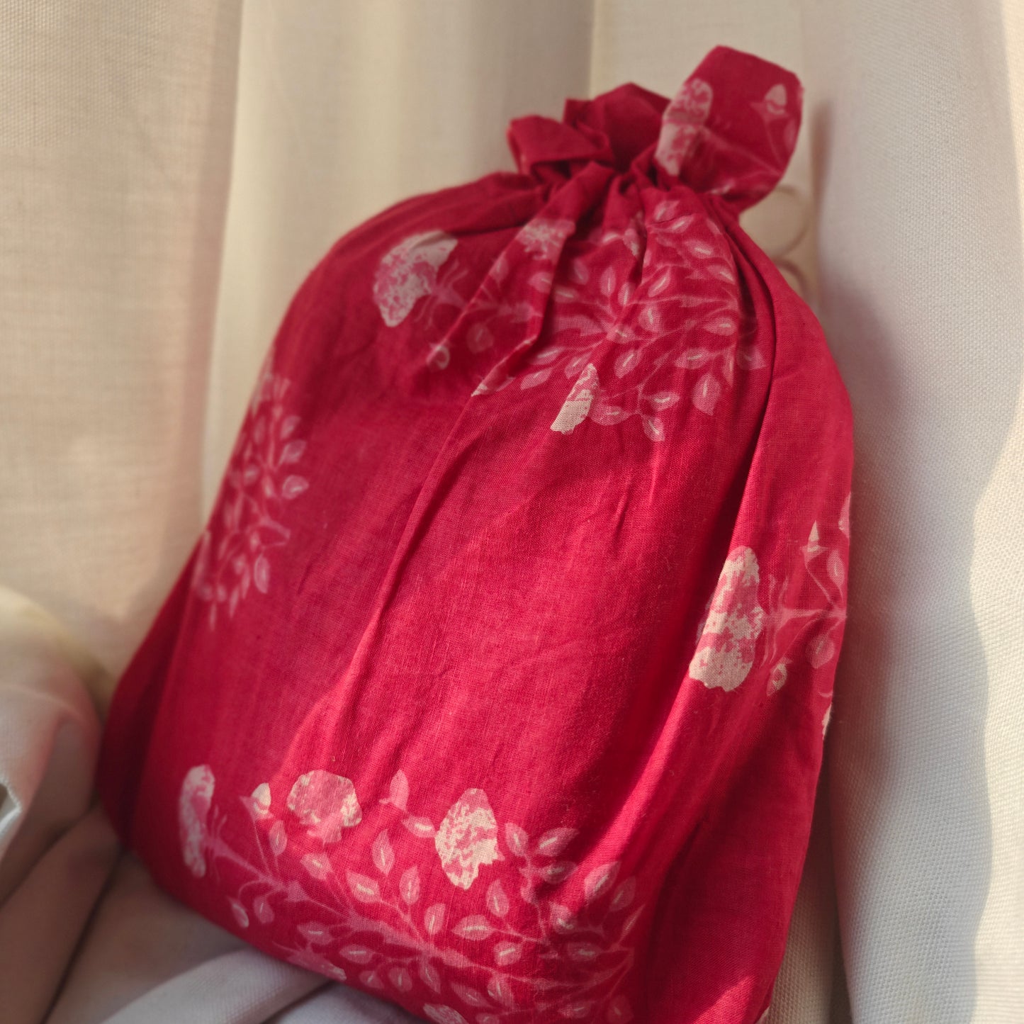 Jaipur Cotton Jilbab | Pink Motif