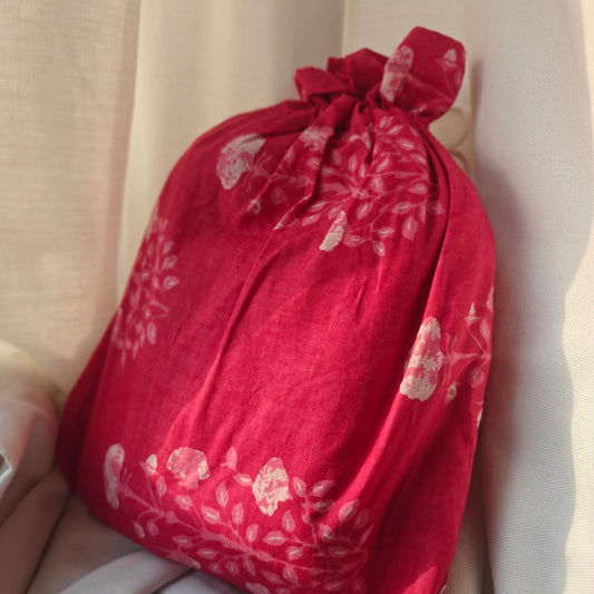 Jaipur Cotton Jilbab | Pink Motif