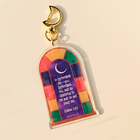 Window Arch Holographic Keychain