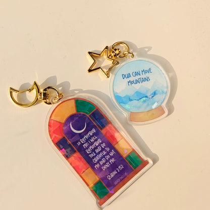 Window Arch Holographic Keychain