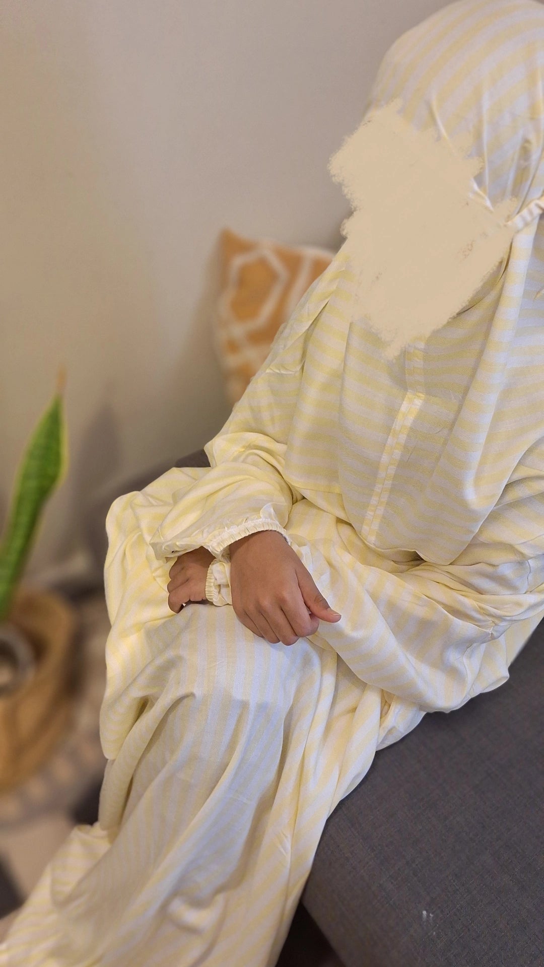 Rayon Cotton Jilbab | Summer Stripes