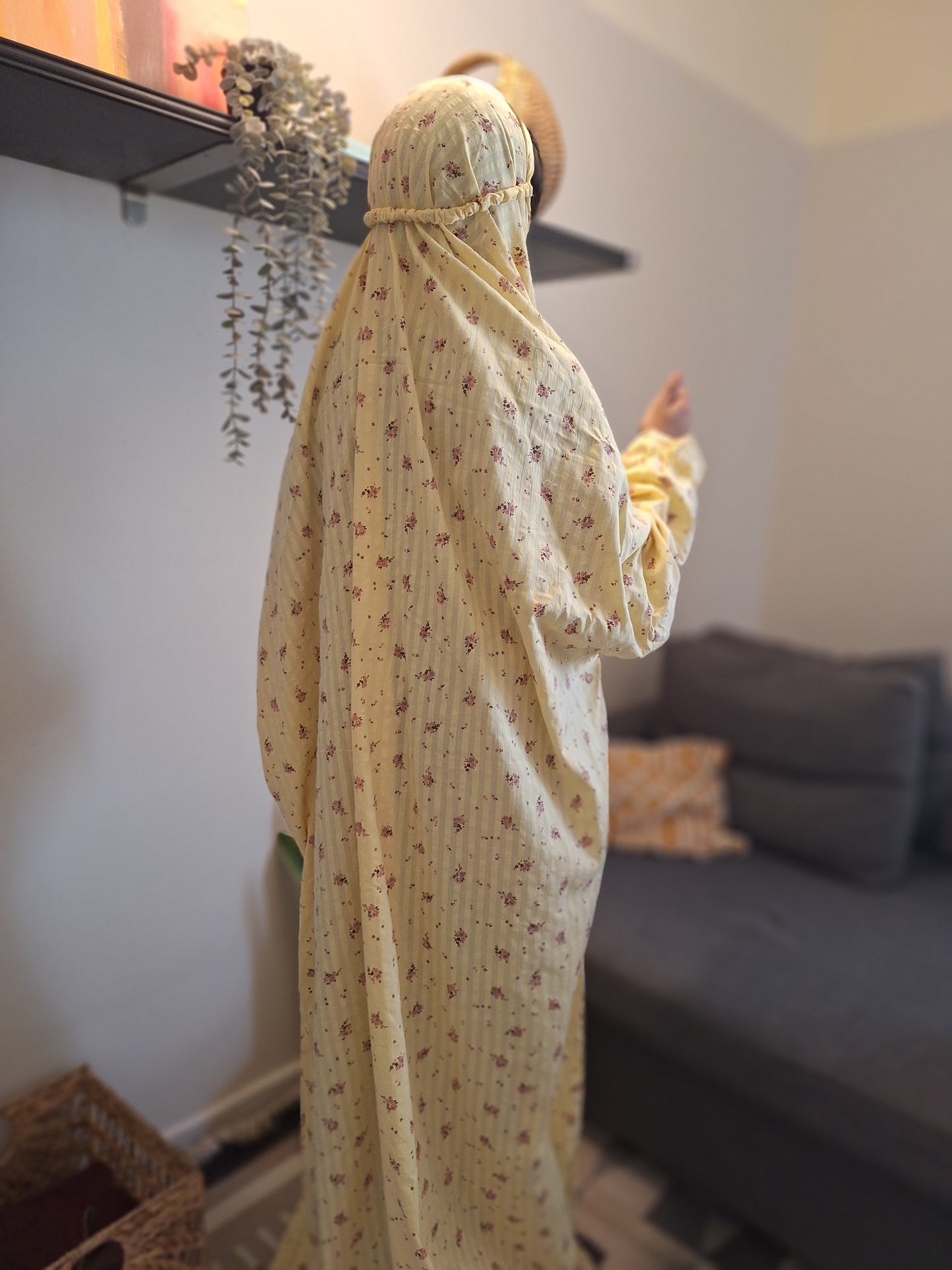 Premium Cotton Jilbab | Marigold