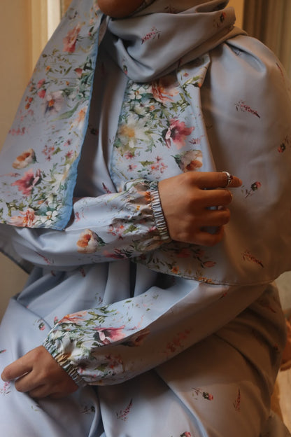 Wildflower Blue Jilbab