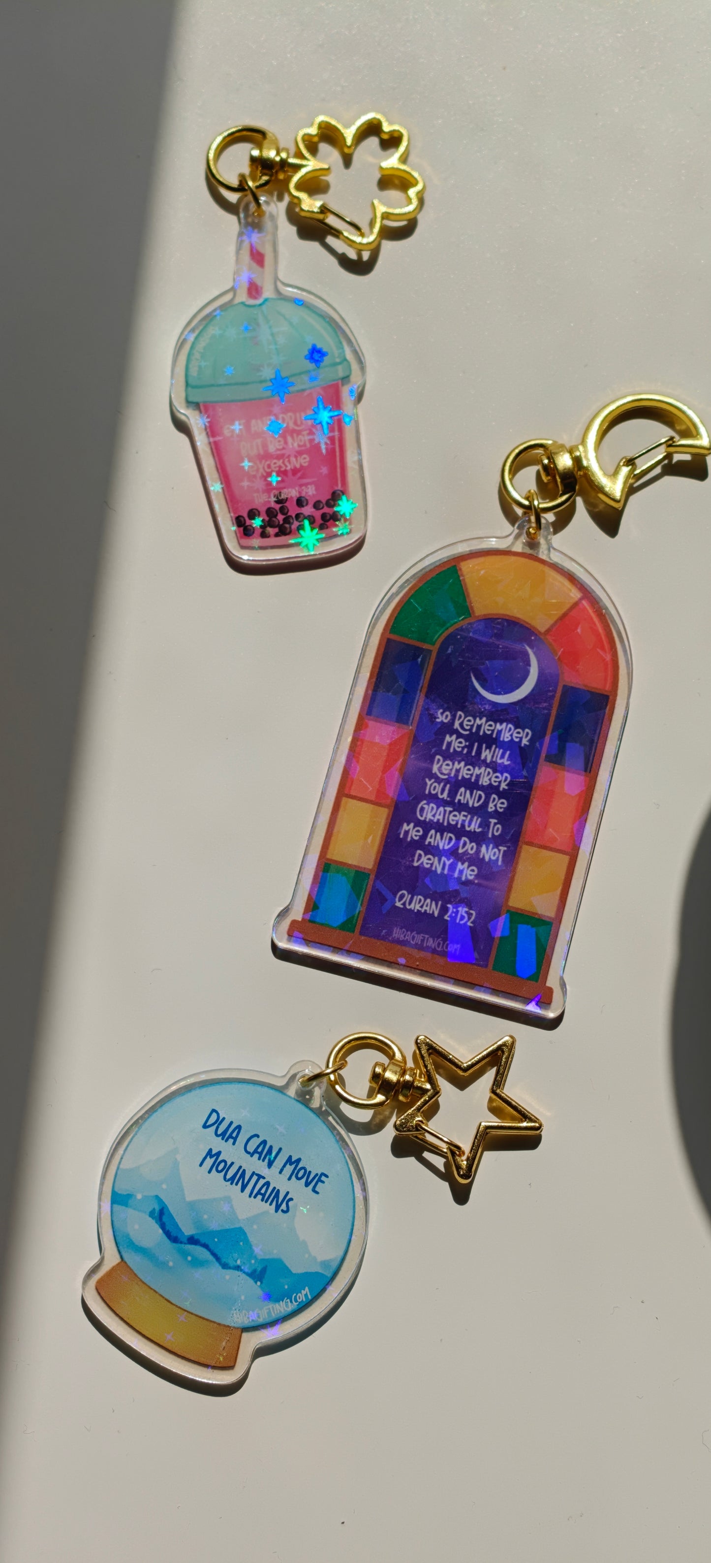 Window Arch Holographic Keychain