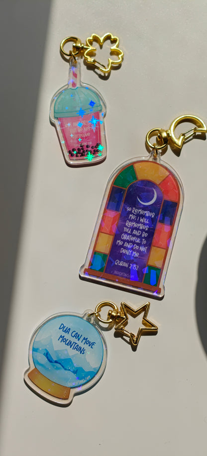 Window Arch Holographic Keychain